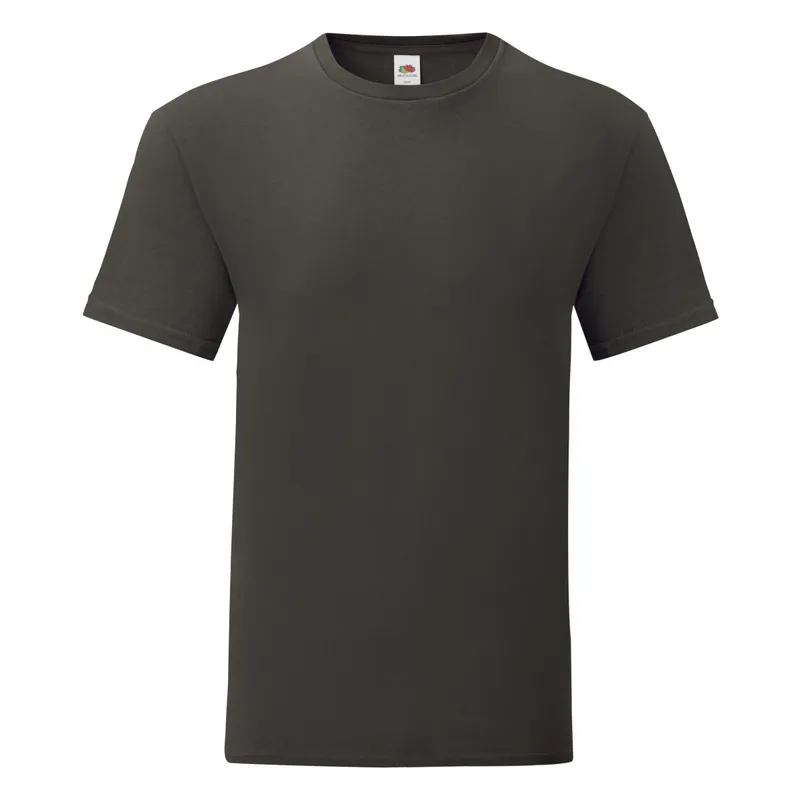 Fruit Of The Loom Mens Iconic T-Shirt (Pack Of 5) (Light Graphite Grey) - Multicolour - Size Medium