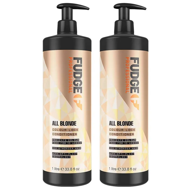 Fudge All Blonde Colour Lock Conditioner 1000ml Double in Clear - Clear