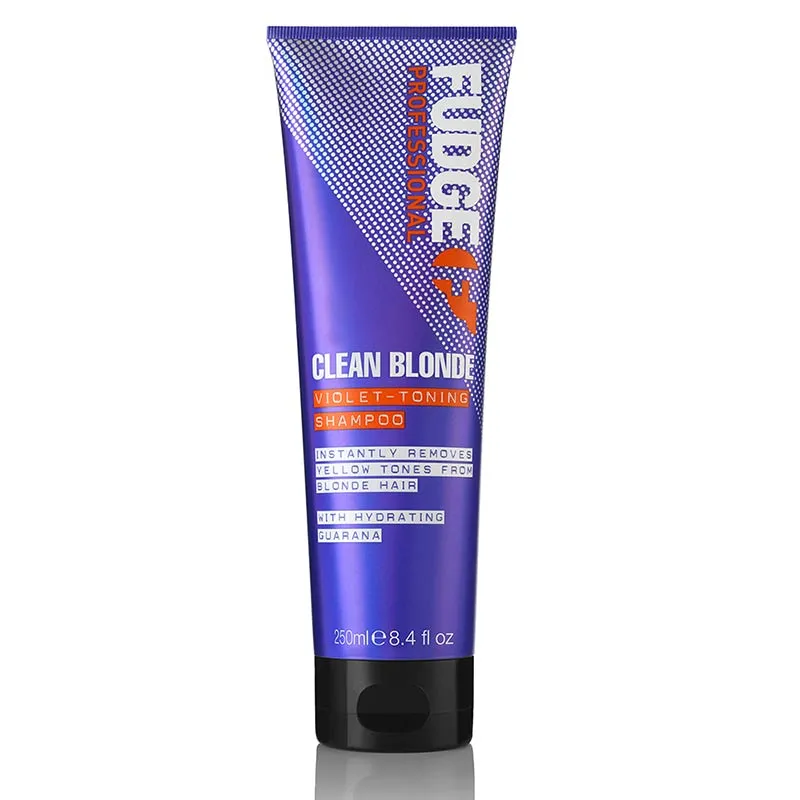 Fudge Clean Blonde Purple Violet Toning Shampoo 250ml