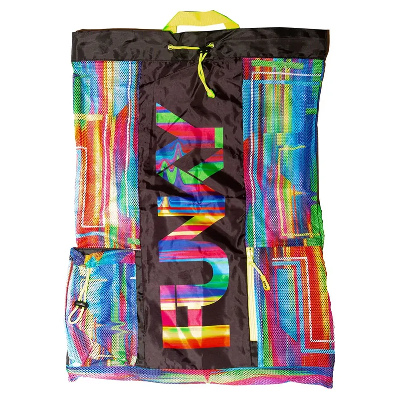 Funky Trunks Gear Up Mesh Bag The Glitch One Size unisex