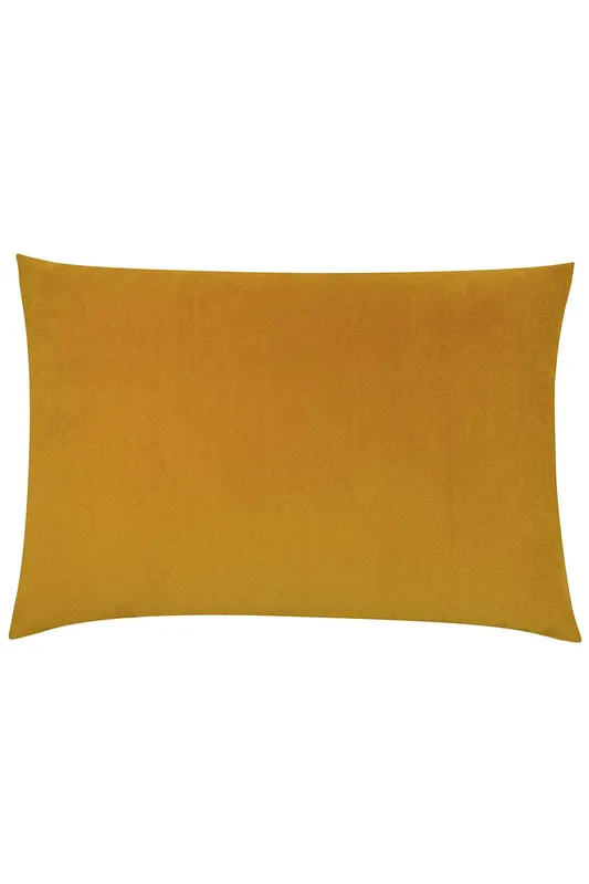 Furn Contra Soft Velvet Contrast Coloured Reverse Cushion in Mustard Size: 40 cm x 60 cm Mustard 40 cm x 60 cm
