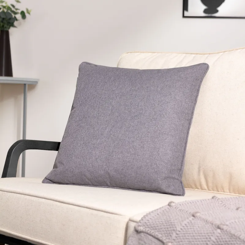 Furn Dawn Reversible Cushion in Charcoal Size: 45 cm x 45 cm Charcoal