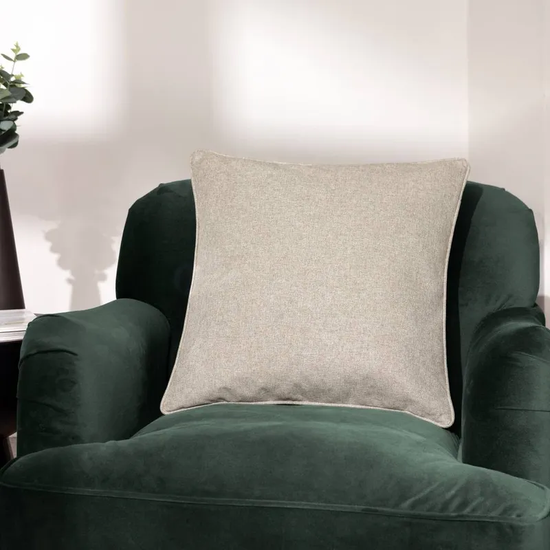 Furn Dawn Reversible Cushion in Light Grey Size: 45cm x 45cm - Light Grey