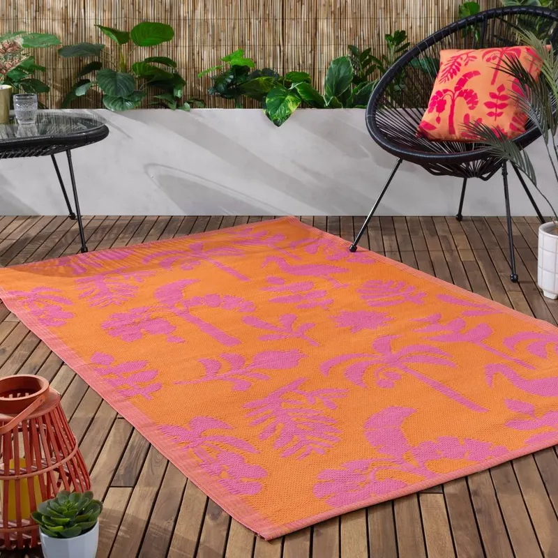 Furn Marula Outdoor/Indoor Rug in Orange Size: 120 cm x 180 cm Orange 120 cm x 180 cm