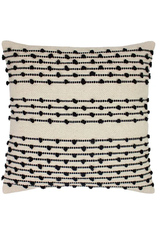 Furn Mossa Woven Looped Knot Cushion in Natural Size: 45 cm x 45 cm Natural 45 cm x 45 cm