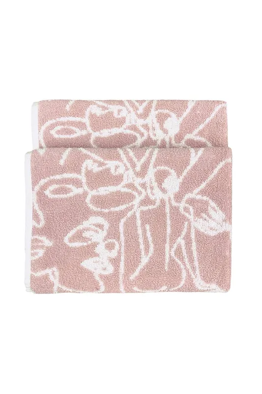 Furn. Everybody Abstract Jacquard Hand Towel - Blush Cotton - One Size