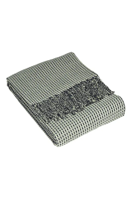 Furn Rowan Multi-Tonal Waffle Throw in Charcoal Charcoal