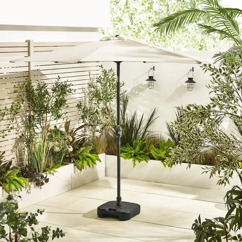 FurnitureboxUK Vertical Garden Parasol Only (No Base) in Cream Cream