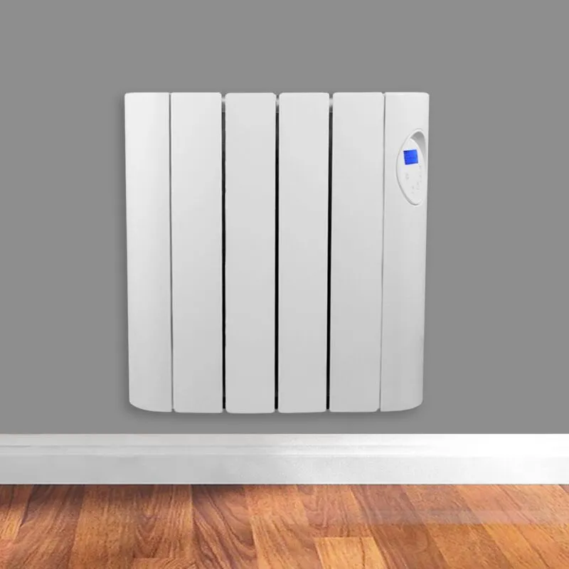 Futura - 600W Oil Filled Electric Radiator Panel Heater 24/7 Day Timer Lot 20 Wall Mounted Low Energy Retention Heater