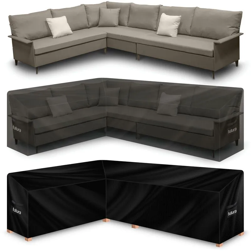 Weatherproof Furniture Cover 222x286x80cm v Shaped Outdoor Garden Furniture Cover - Futura