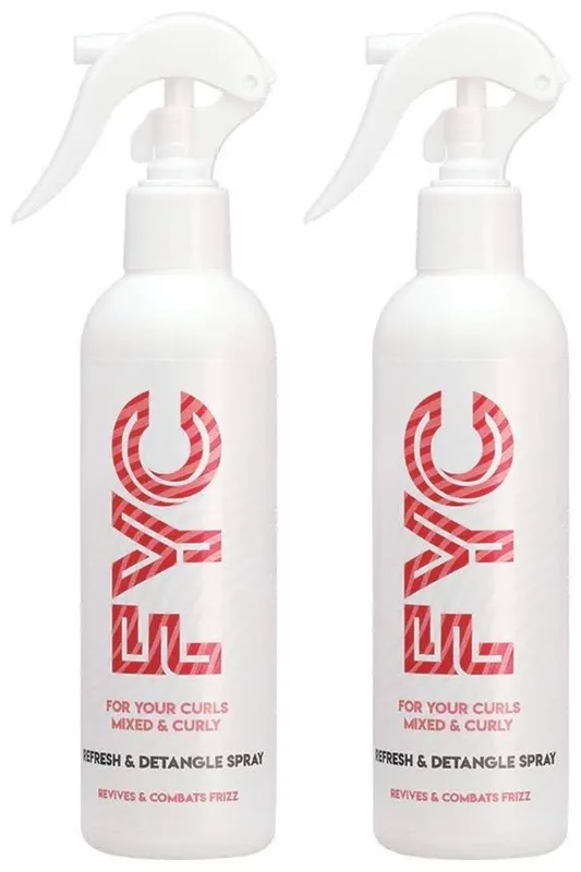 Fyc For Your Curls Refresh & Detangle Spray fort Curly Hair - Twin Pack in White Size: 250ml - White - Size: 250ml