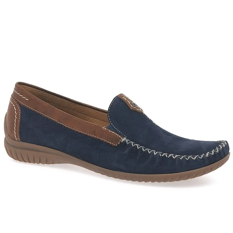 Gabor Women's 'California' Moccasins in Navy Size: 6 Navy
