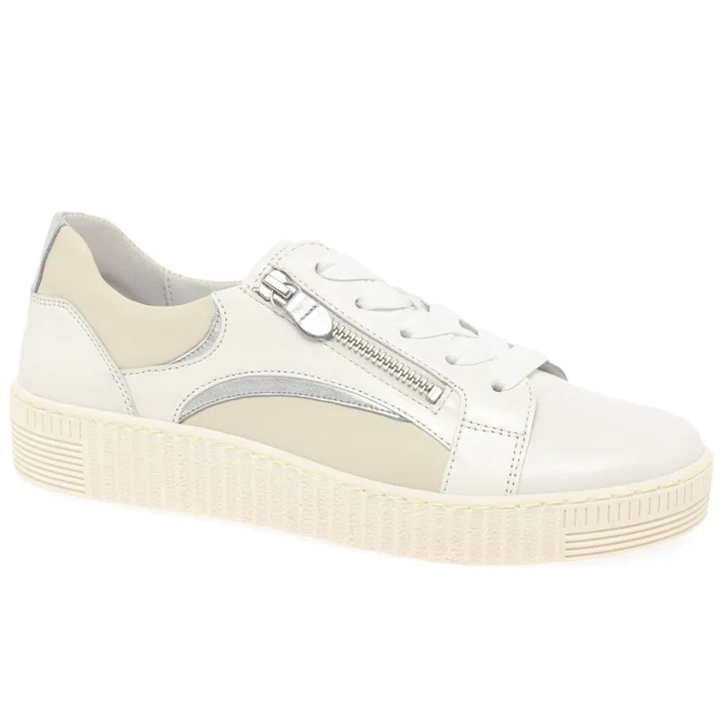 Gabor Wemo Womens Trainers Colour: Latte Silver Combi, Size: 8 8 - female