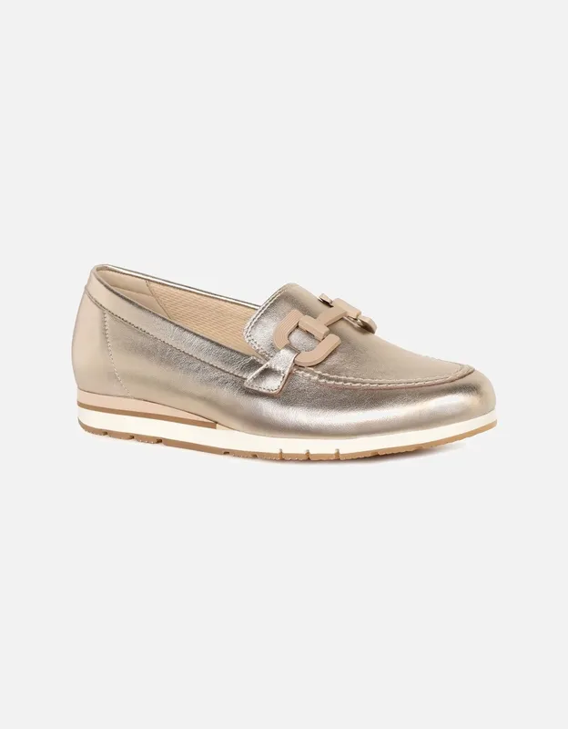 Gabor Women's Baby Womens Loafers - Gold - Size: 6