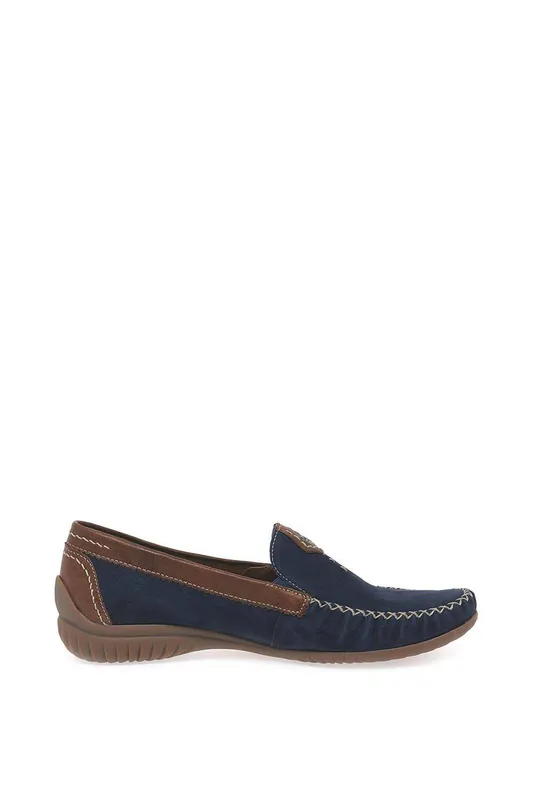 Gabor Women's 'California' Moccasins in Navy Size: 5 Navy 5