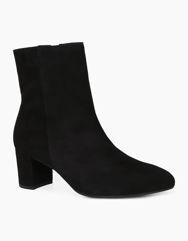 Gabor Unisex 'Dial'Heeled Ankle Boots in Black Size: 6.5 Black female