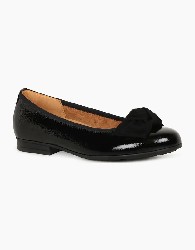Gabor Women's Picnic Womens Ballet Pumps - Black - Size: 5