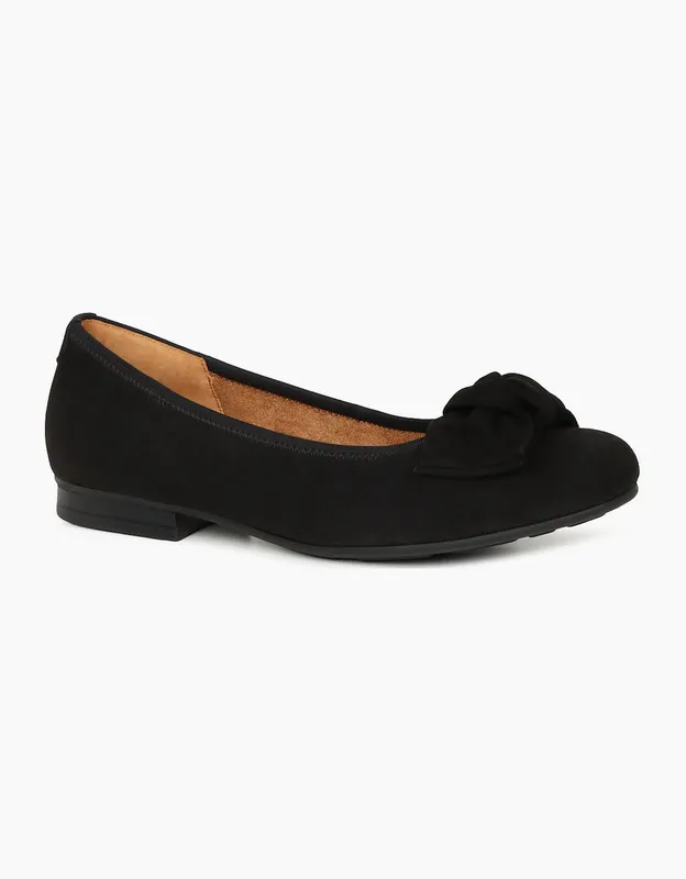 Gabor Women's Picnic Womens Ballet Pumps - Black - Size: 6