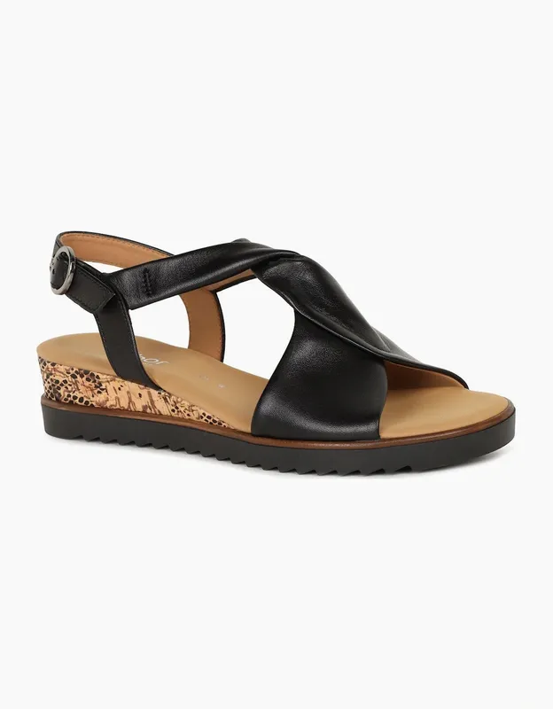 Gabor Women's Rich Womens Sandals - Black - Size: 7