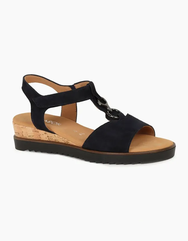 Gabor Women's Rookie Womens Sandal - Black - Size: 5.5