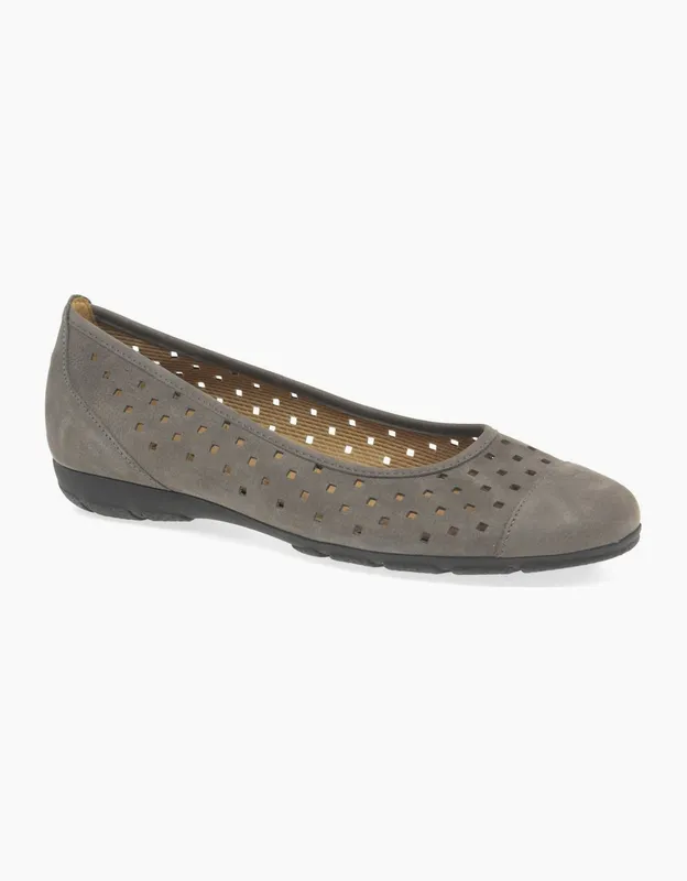 Gabor Women's 'Ruffle' Casual Shoes in Grey Size: 5 - Grey