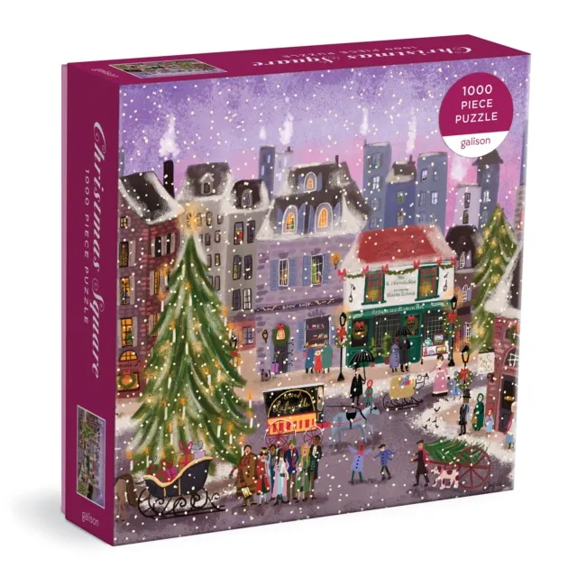 Galison Joy Laforme Christmas Square 1000 Piece Puzzle In Square Box