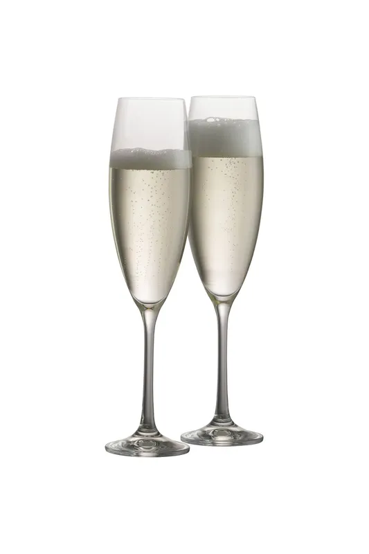 Galway Crystal Unisex Elegance' Champagne/Prosecco Pair in Clear Clear female
