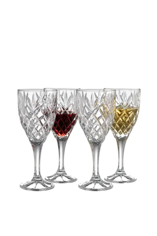 Galway Crystal Unisex 'Renmore' Goblet Set of 4 in Clear Clear female