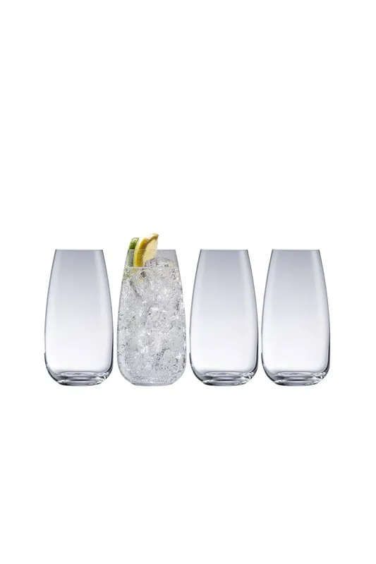 Galway Crystal Unisex Tivoli Hi-ball Set of 4 in Clear Clear female