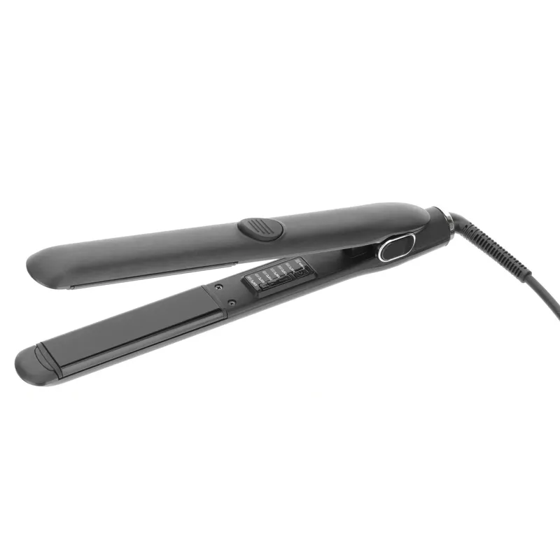Gamma+ Unisex Keratin Glory Hair Straightener in Black Black female