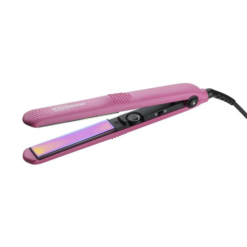 Gamma+ Unisex Rainbow Hair Straightener in Pink Pink female