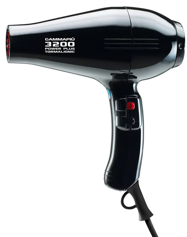 Gamma+ 3200 Power Plus Hairdryer - Black Black