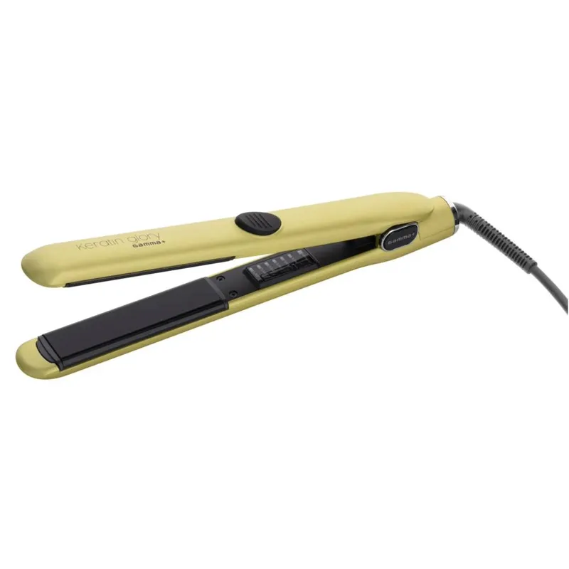 Gamma+ Unisex Keratin Glory Hair Straightener in Gold Gold female
