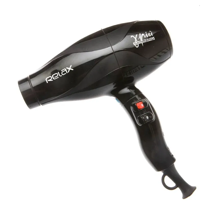 Gamma+ Relax Power Hairdryer - Black Black