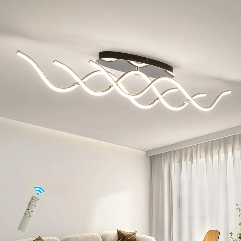 Garwarm 3-Light 103cm LED Dimmable Linear Flush Mount in White White