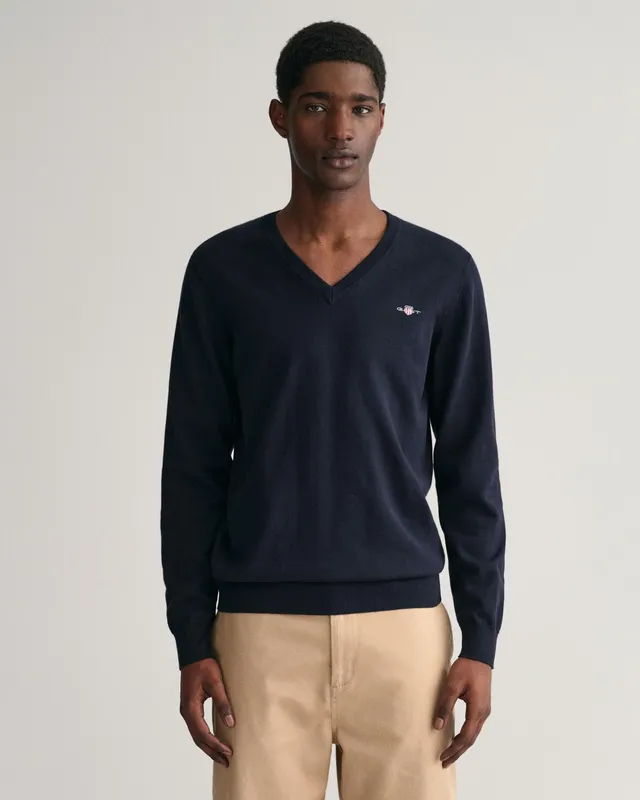 Gant Mens Sweater - Blue/navy Cotton - Size 4xl