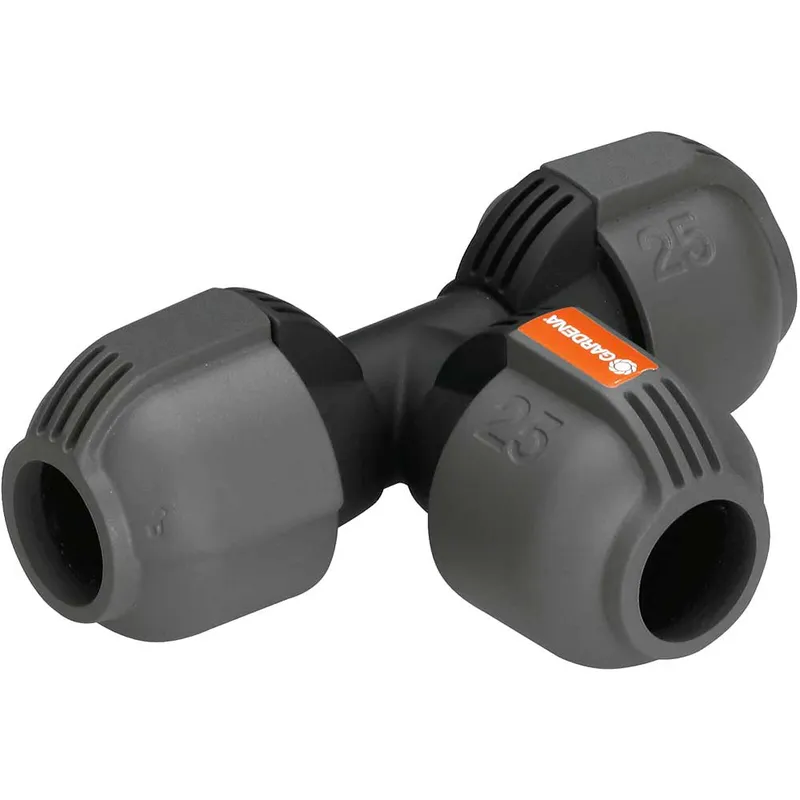 Gardena 02771-20 Sprinkler T-Piece 25mm Quick & Easy Connection