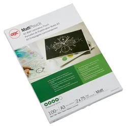 Gbc A3 Matt Laminating Pouch 150 Micron (100 Pack)