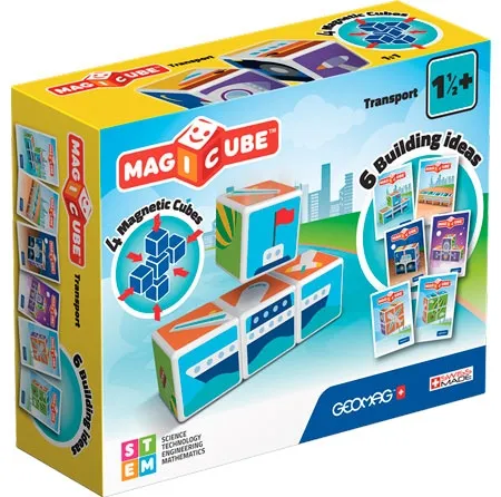 Geomag Magicube Magnetic Building Blocks - Transport