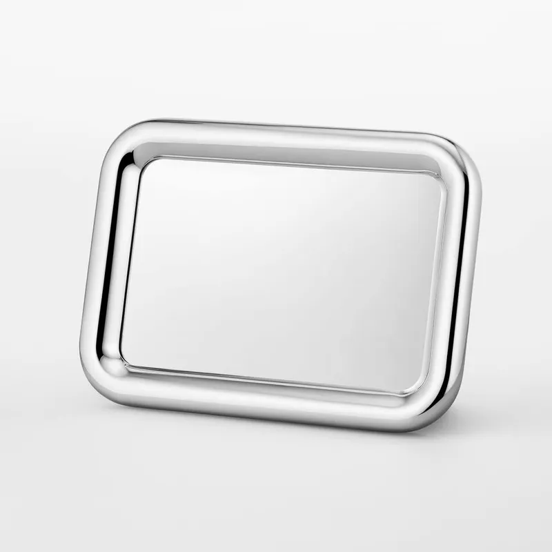 Georg Jensen Unisex Tableau Aluminum Mirror 3586047 in Silver Size: A Silver female