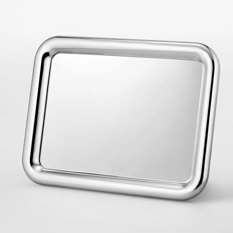 Georg Jensen Tableau Aluminum Mirror 3586048 in Silver Size: A Silver A