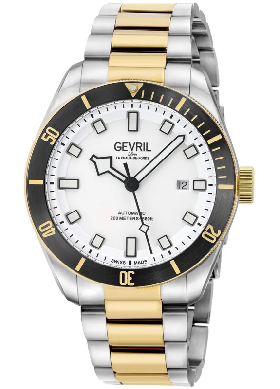 Gevril Mens Yorkville 48615b Swiss Automatic Sellita Sw200 Watch - Silver Stainless Steel - One Size