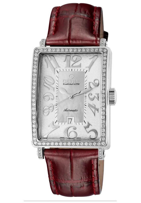 Gevril Women's Glamour Swiss Leather Watch in White White One Size