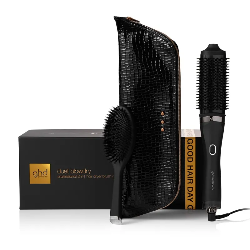 ghd Duet Blowdry gift set with dressing brush