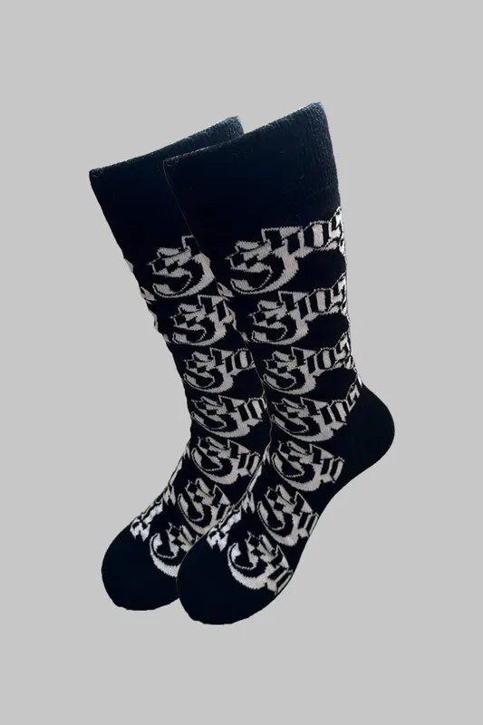 Ghost Unisex Band Logo Pattern Ankle Socks Ankle in Black - Black