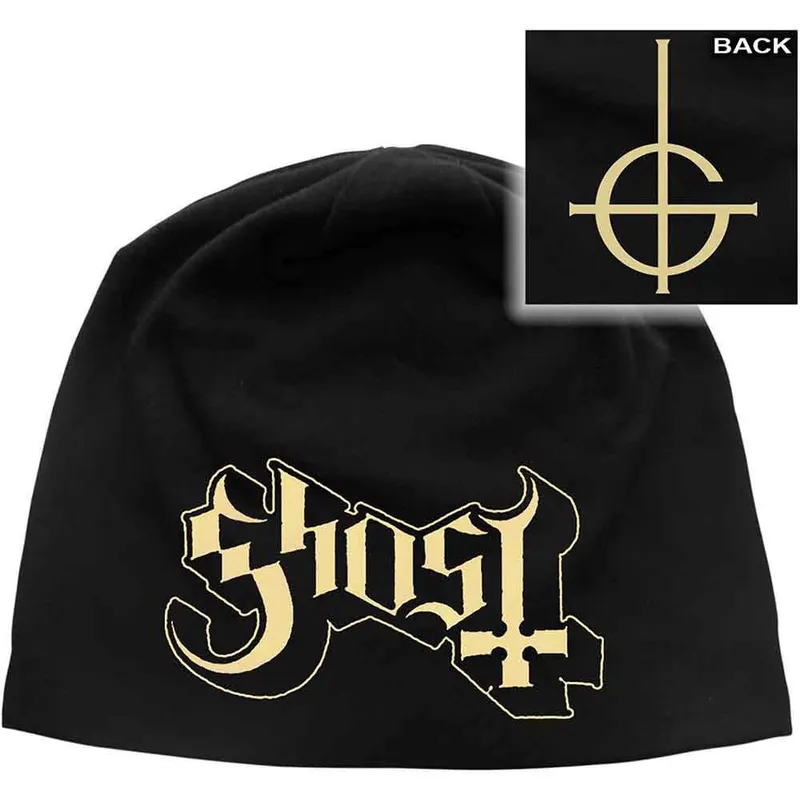 Ghost Unisex Band Logo Summer Jersey Beanie Hat in Black - Black