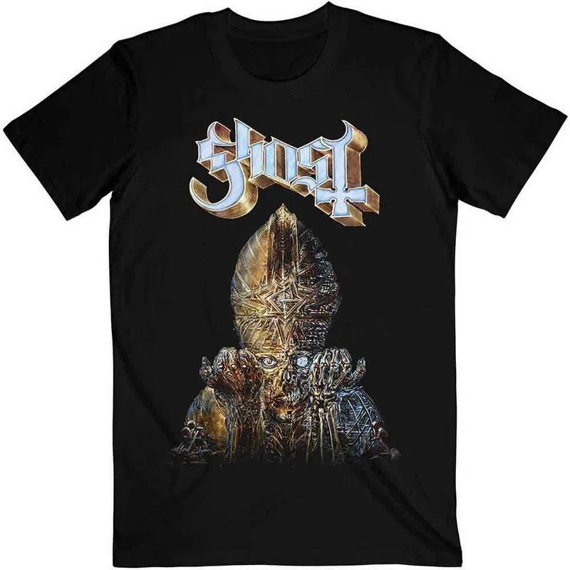 Ghost Unisex Impera Glow T-Shirt in Black Size: 2XL Black 2XL female
