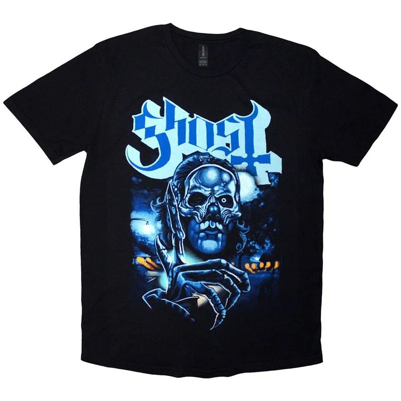 Ghost Unisex Nightmare V Band Logo T-Shirt in Black Size: Medium Black M female