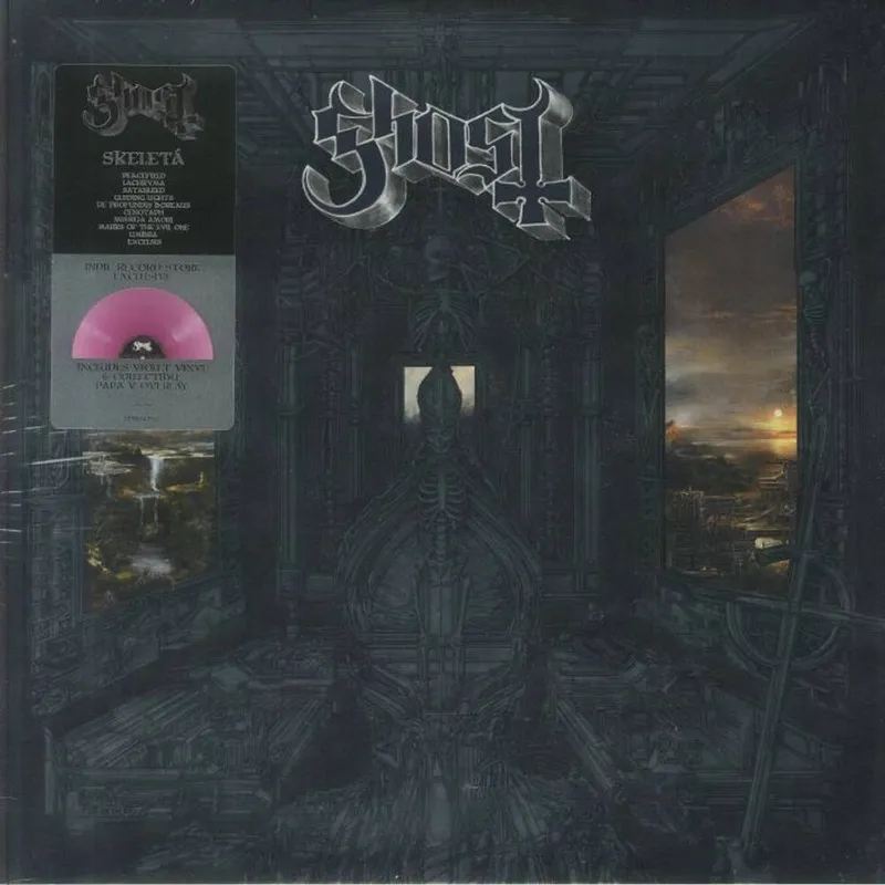 Ghost Unisex Skeleta - Opaque Violet Vinyl LP in Black Black female