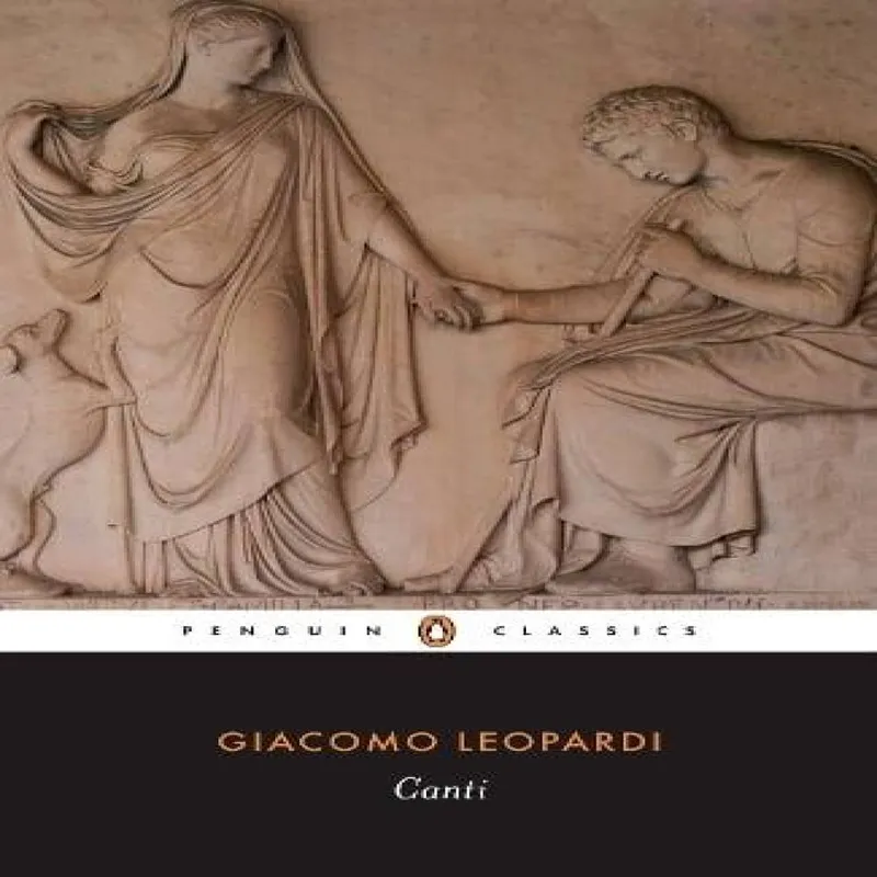 Giacomo Leopardi Canti Paperback Book Multicolor